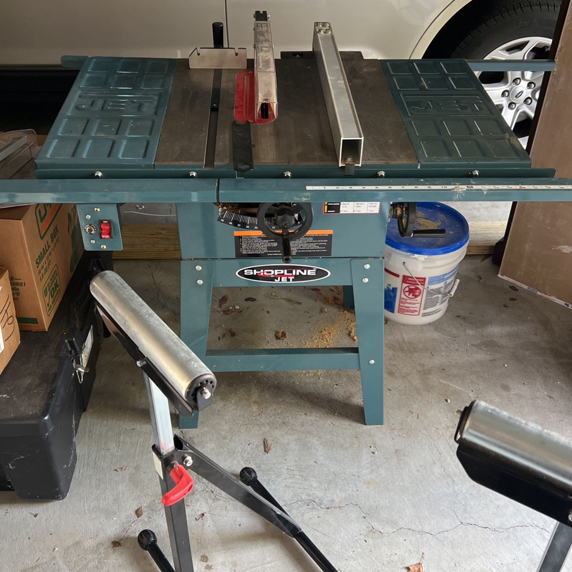 Jet Table Saw 10” Direct Drive With Two  Rollers