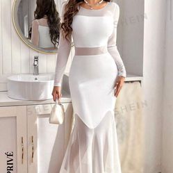 White Shein Dress