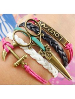 Leather style bracelet