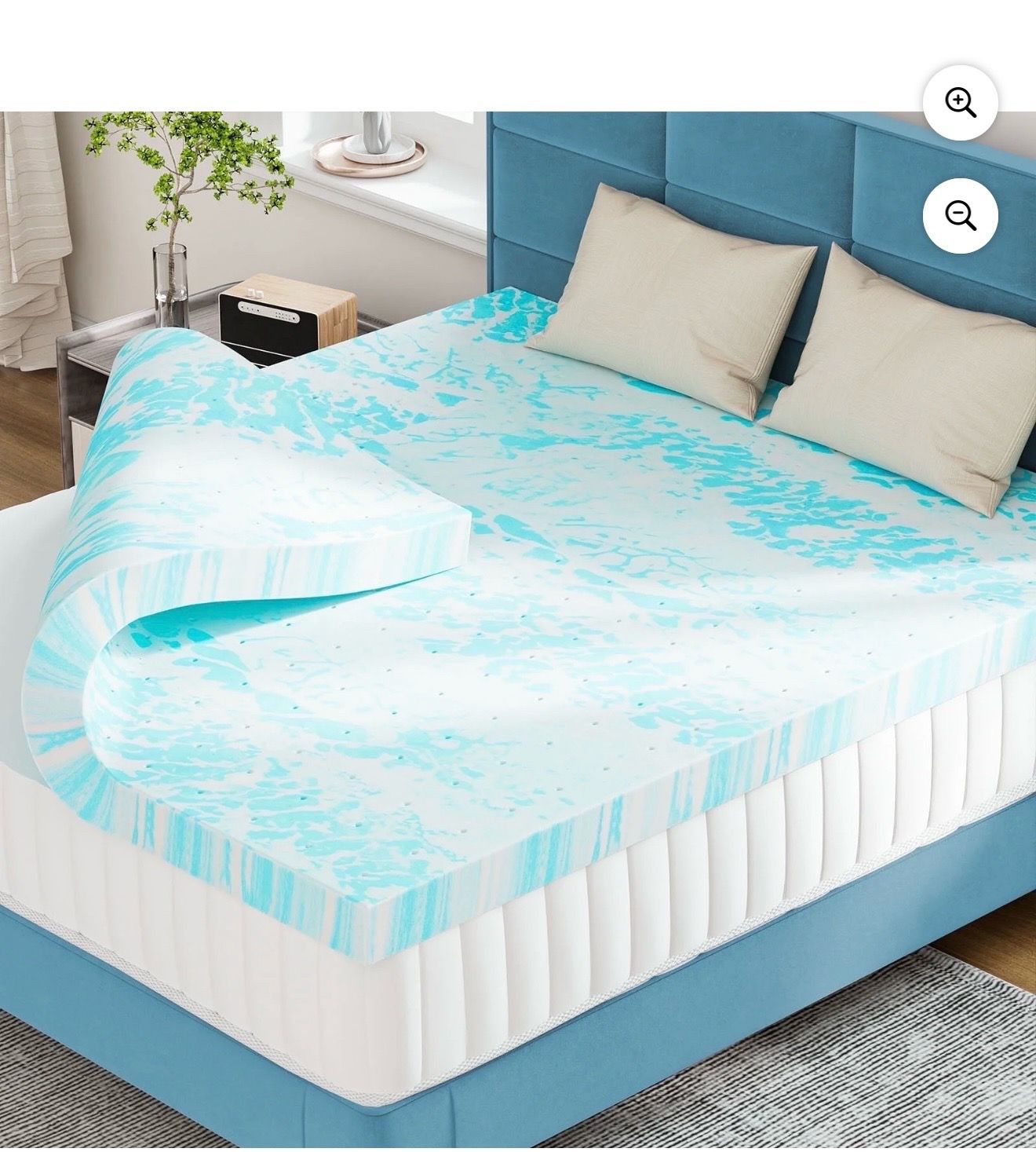CONCETTA Cubrecolchón de Memory Foam