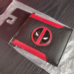 New Marvel Deadpool Wallet Metal Emblem 