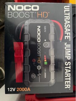 NOCO Boost HD Ultrasafe Jump Starter 12v 2000A