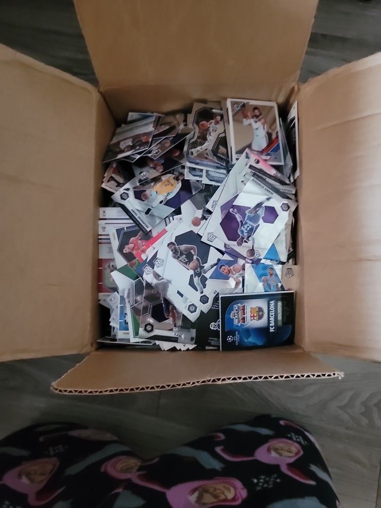 Box Of Sports Cards 