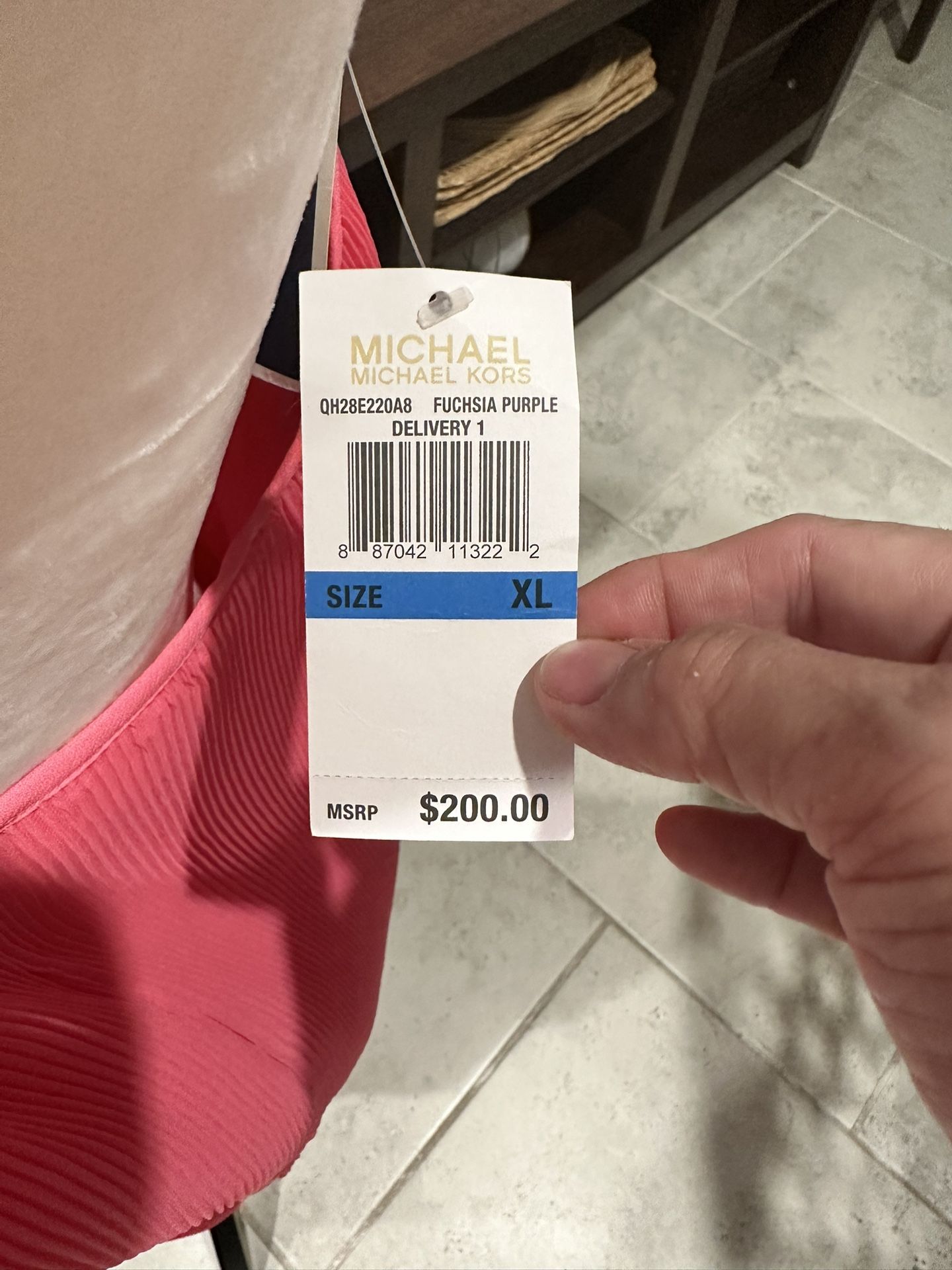 NEW MK Michael Kors hot Pink Dress Size 12