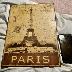 Retro French Wall Dec 13.75 X 10.5