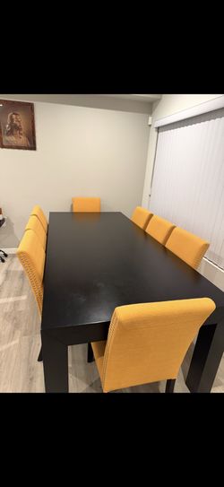 Table And 8 Chairs For Sale