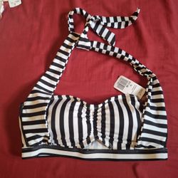 Black And White Bikini Top / Forever21