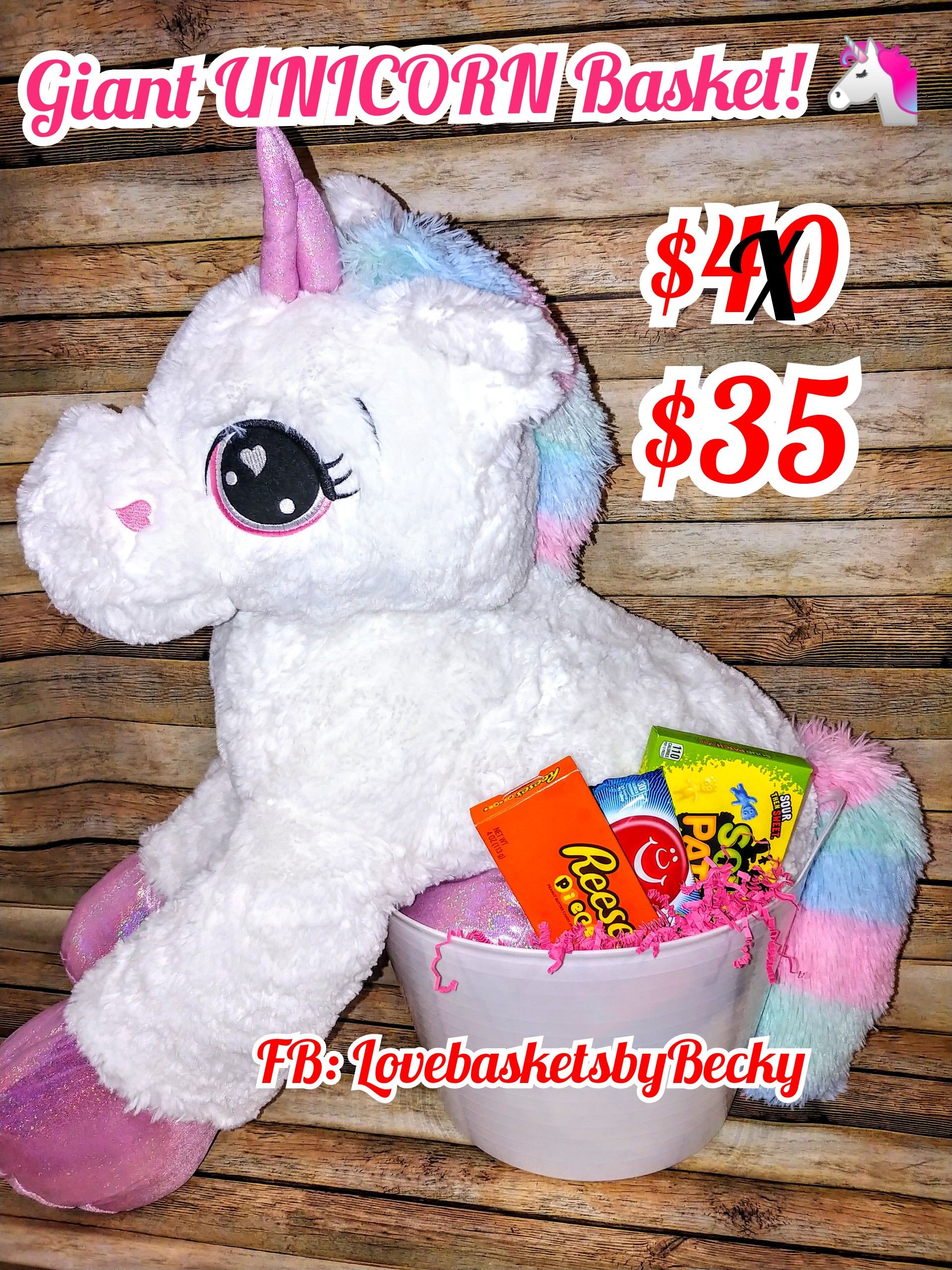 Giant Unicorn Basket!