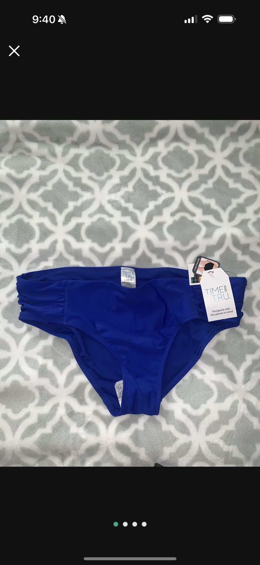 NWT WOMENS BIKINI BOTTOMS LARGE MID RISE