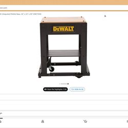 Dewalt wood planer brand new used 3 times garage kept with dewalt stand and 2 speed larger module