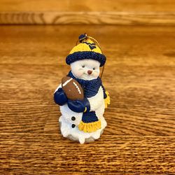 Vintage West Virginia 2000 Ridgewood Collection Snowman HENRY #1 FAN Christmas Ornament 