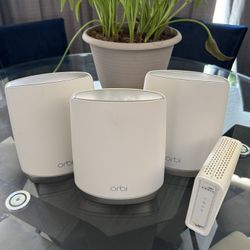 WiFi Router and Cable Modem 