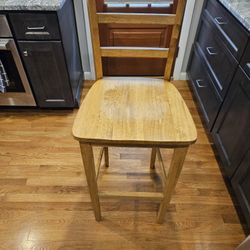 Wooden Bar Stools (Pair)