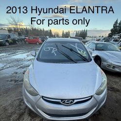 2013 Hyundai Elantra For Parts Only