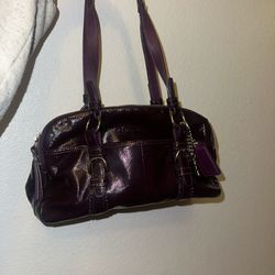 Plum Purple Coach Bonnie Satchel 
