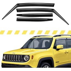 2015 - 2023 Jeep Renegade Window Deflectors Rain Guard