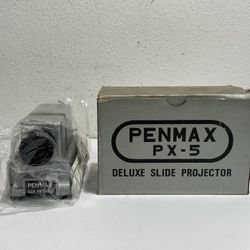 Vintage Penmax PX-5 ~ 35mm Deluxe Slide Projector ~ Made in Taiwan ~ NOS
