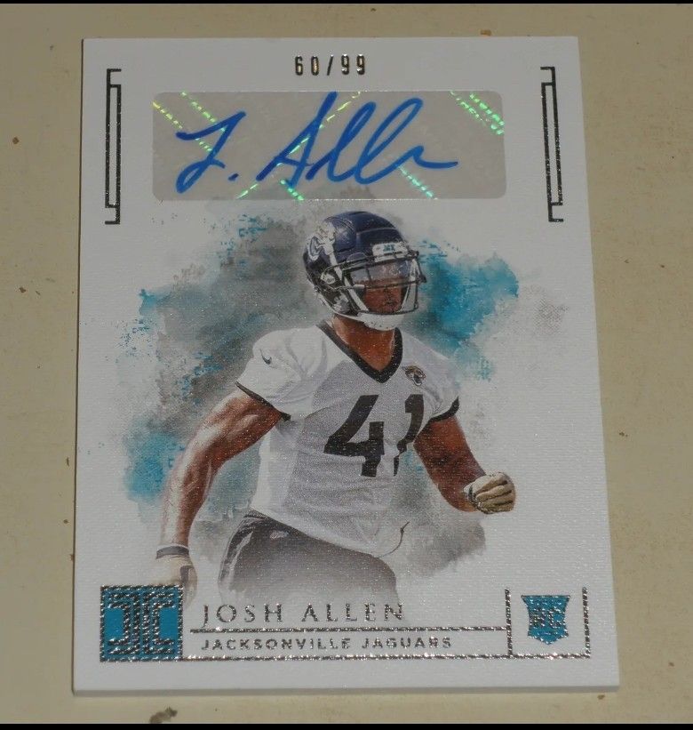 2019 Panini Impeccable Autograph Auto #152 Josh Allen 60/99 Rookie RC