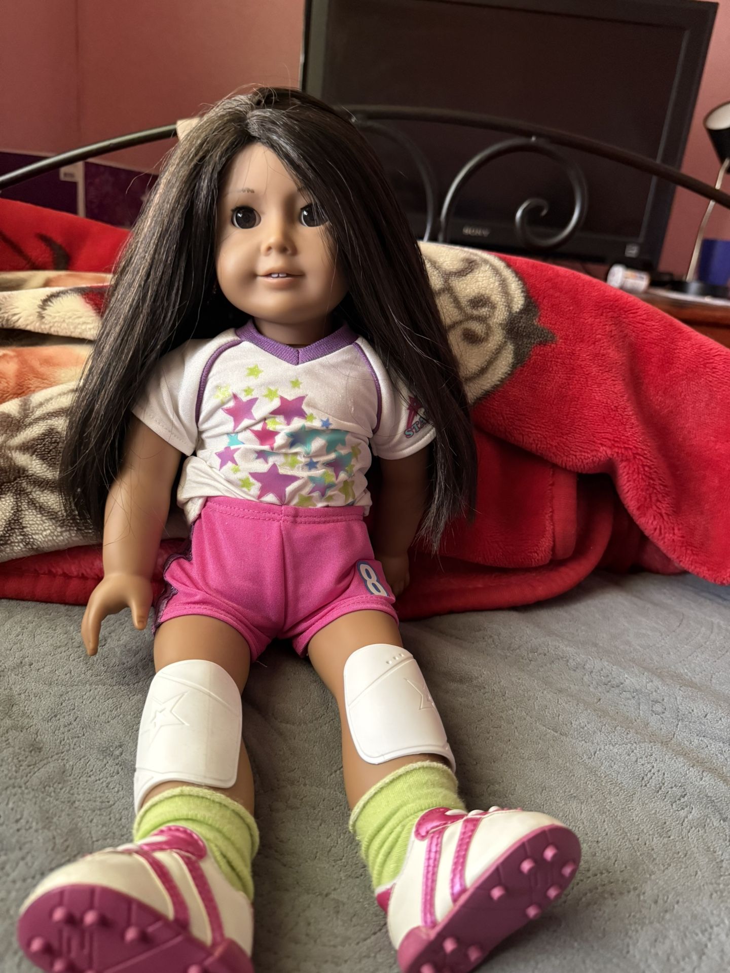 American Girl Doll With soccer Outfit
