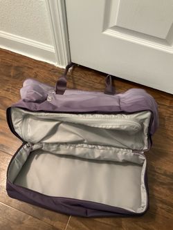 Tumi Purple Nylon Weekender Travel Bag