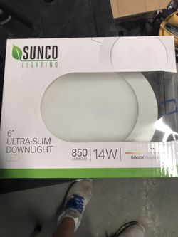 PK OF 6 Sunco 6” LED ULTRA SLIM DOWN LIGHT