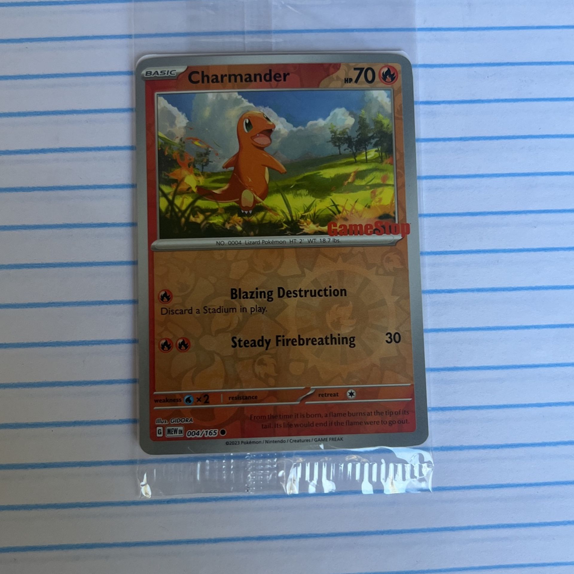 Charmander 151 GameStop Promo