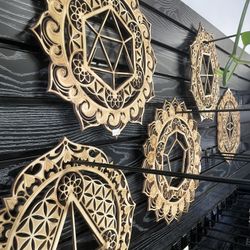 Wooden Mandala Wall Art Decor