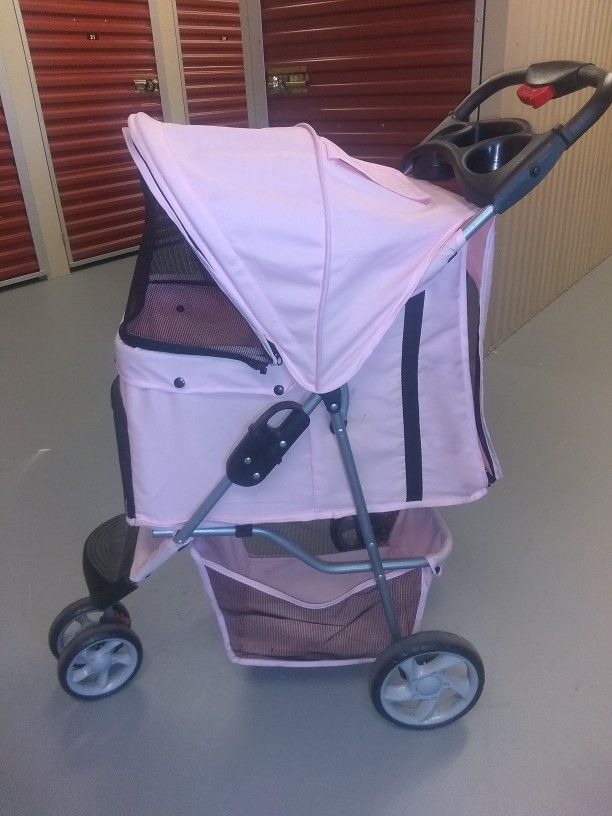 Pink Dog Stroller