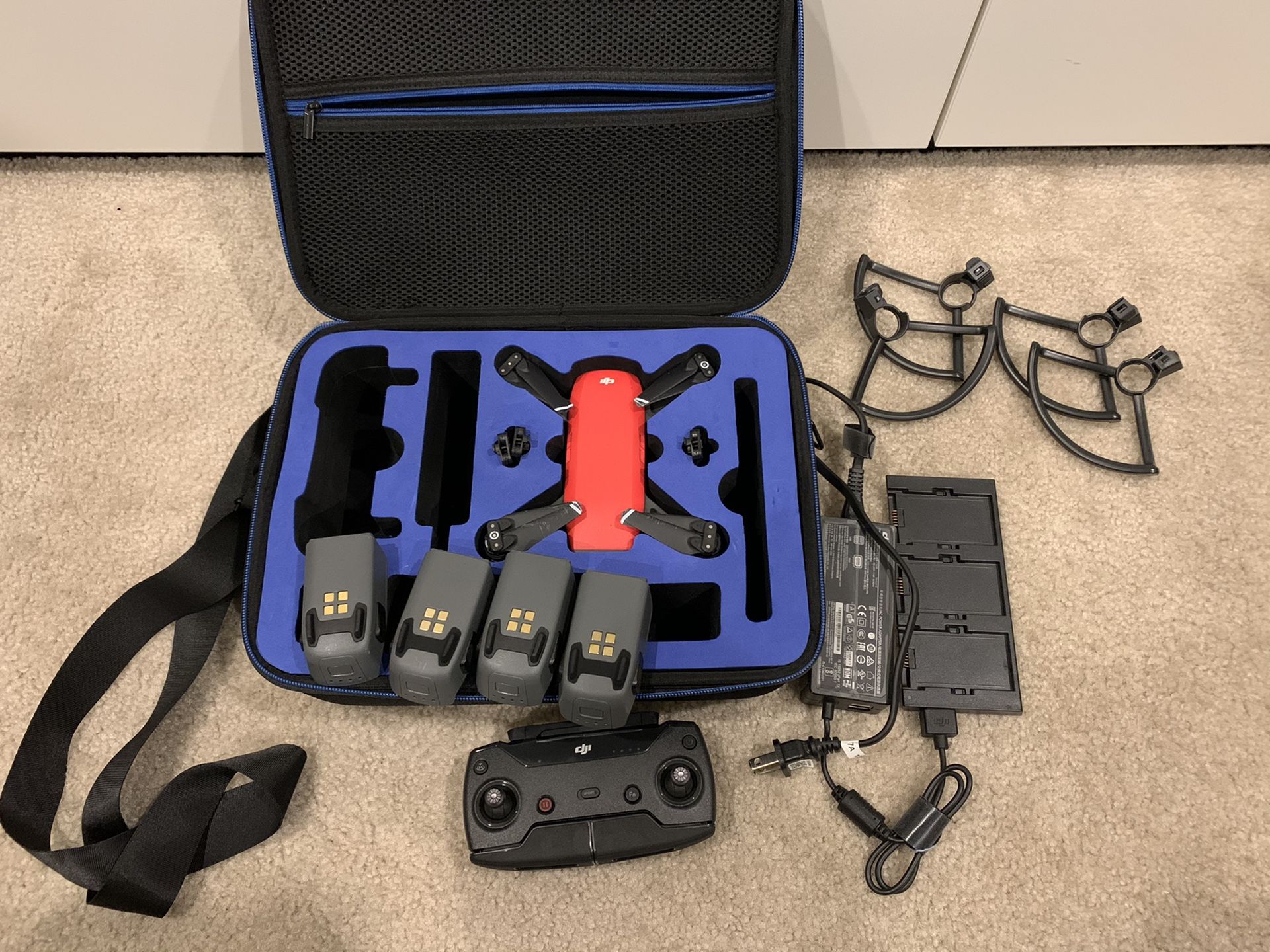 DJI Spark drone Red fully loaded like new condition