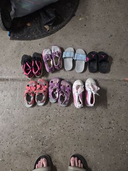 Lot of girls preowned shoes/sandals size 12-13c