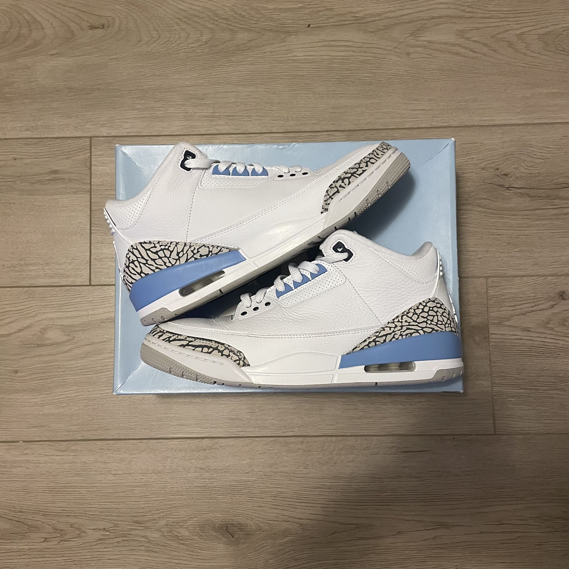 Size 10.5 - Jordan 3 Retro “UNC” 2020 (LIGHTLY USED) | CT85302–104