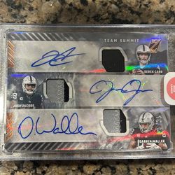 Raiders Triple Patch Autographed Card 25/35