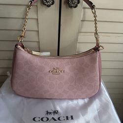 Pink coach bag