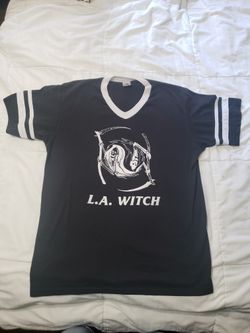 LA Witch Band Rock And Roll Tour Ringer Shirt  Large