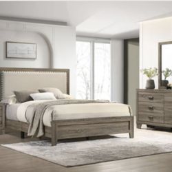 James Upholstered Queen Bedroom Set