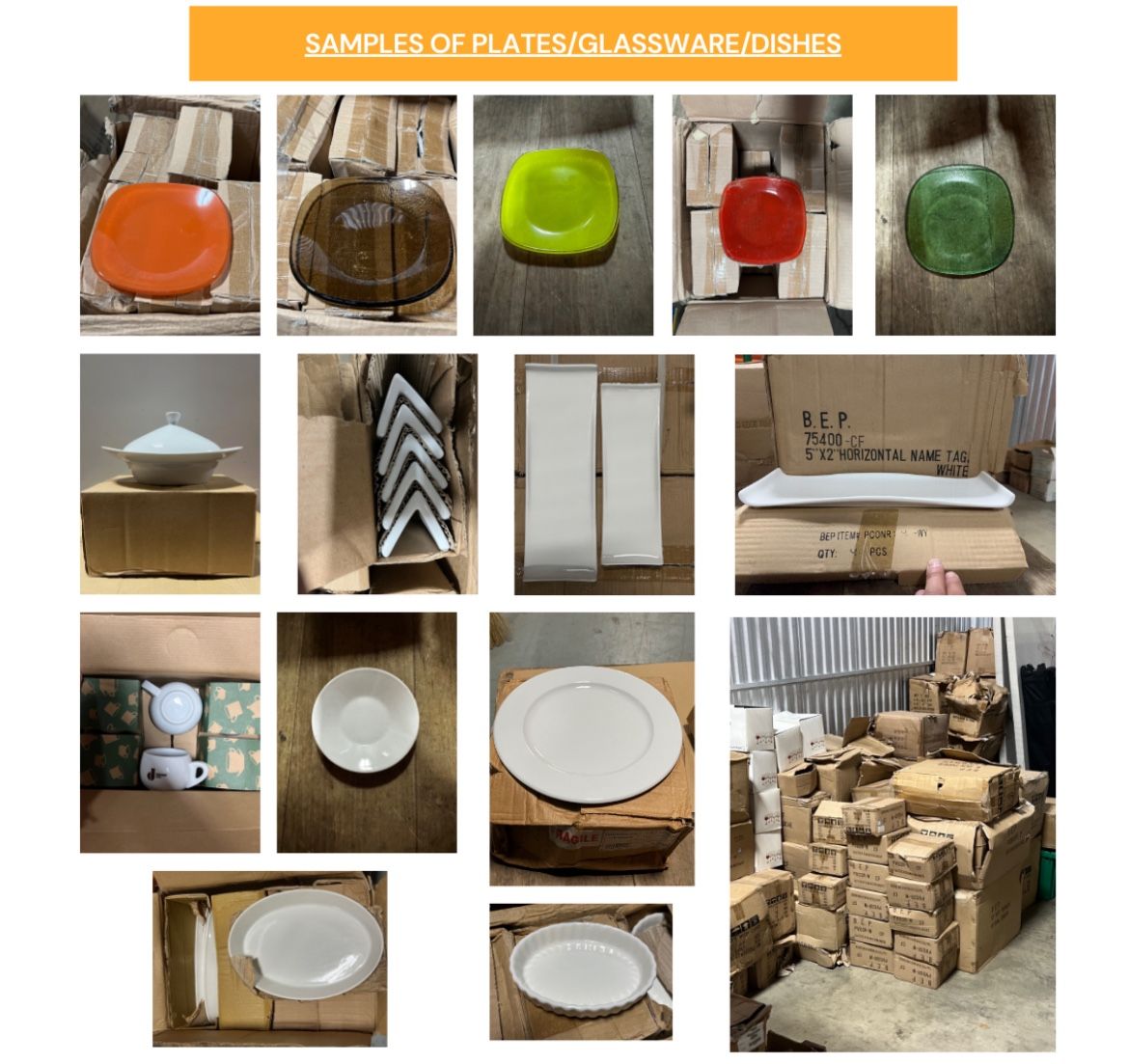 Restaurant Plates Bulk Sale – 300+ Pieces – Multi Color – Perfect for Catering / Restaurant