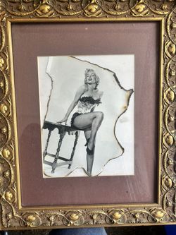 Marilyn Monroe burnt picture
