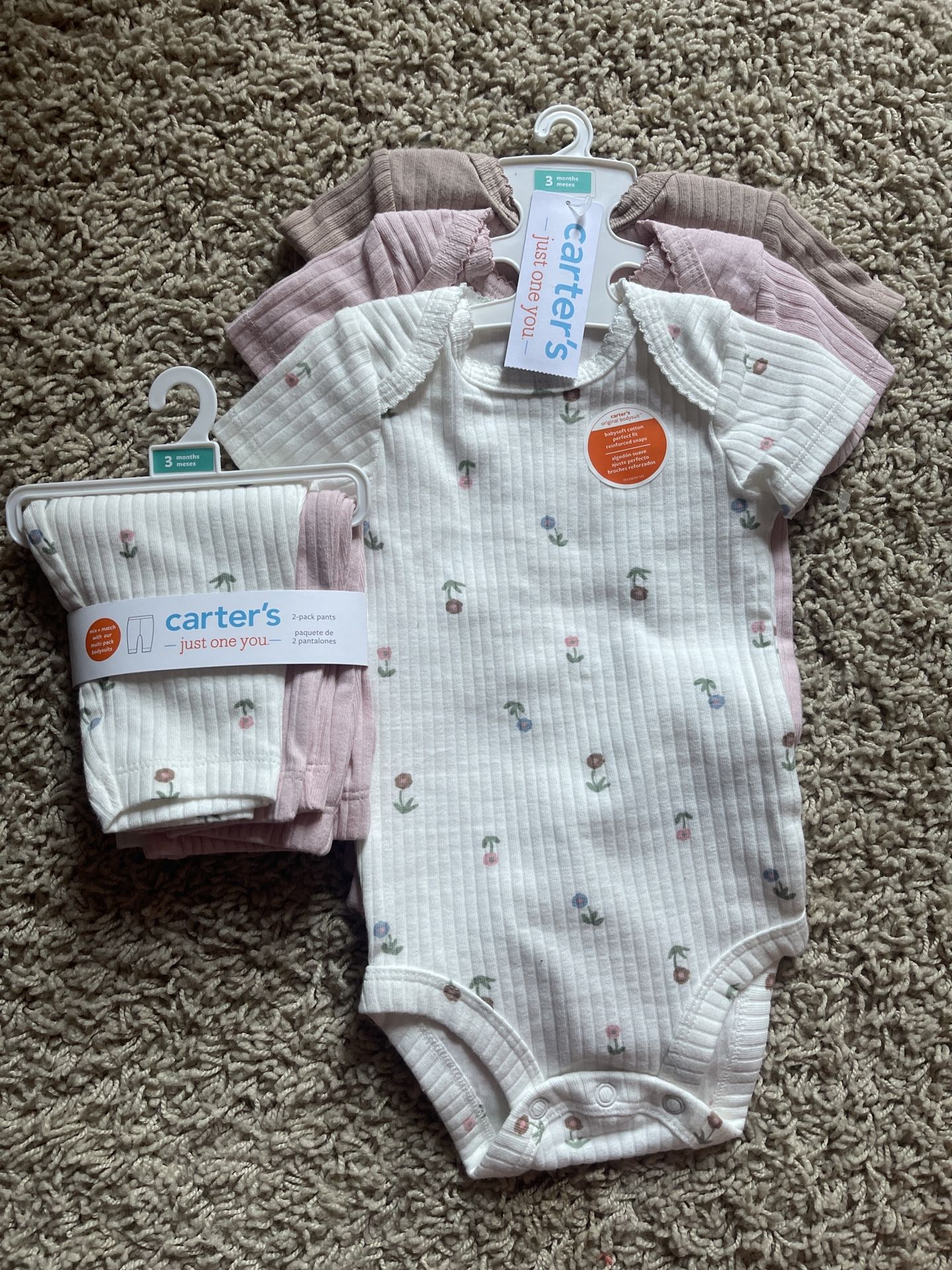 Brand New Carter’s Baby Girl Outfits – Size 3 Months