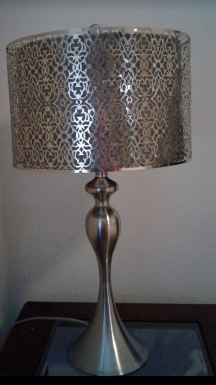 Beautiful New Lamp with Unique Metal Shade $75.
