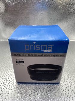 Prisma 0.43x High Definition Telephoto Lens 52mm for Digital Video Cameras New