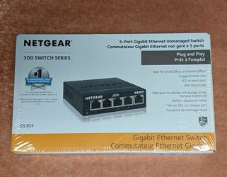 NETGEAR GS305 5-Port Gigabit Ethernet Unmanaged Switch - New Sealed