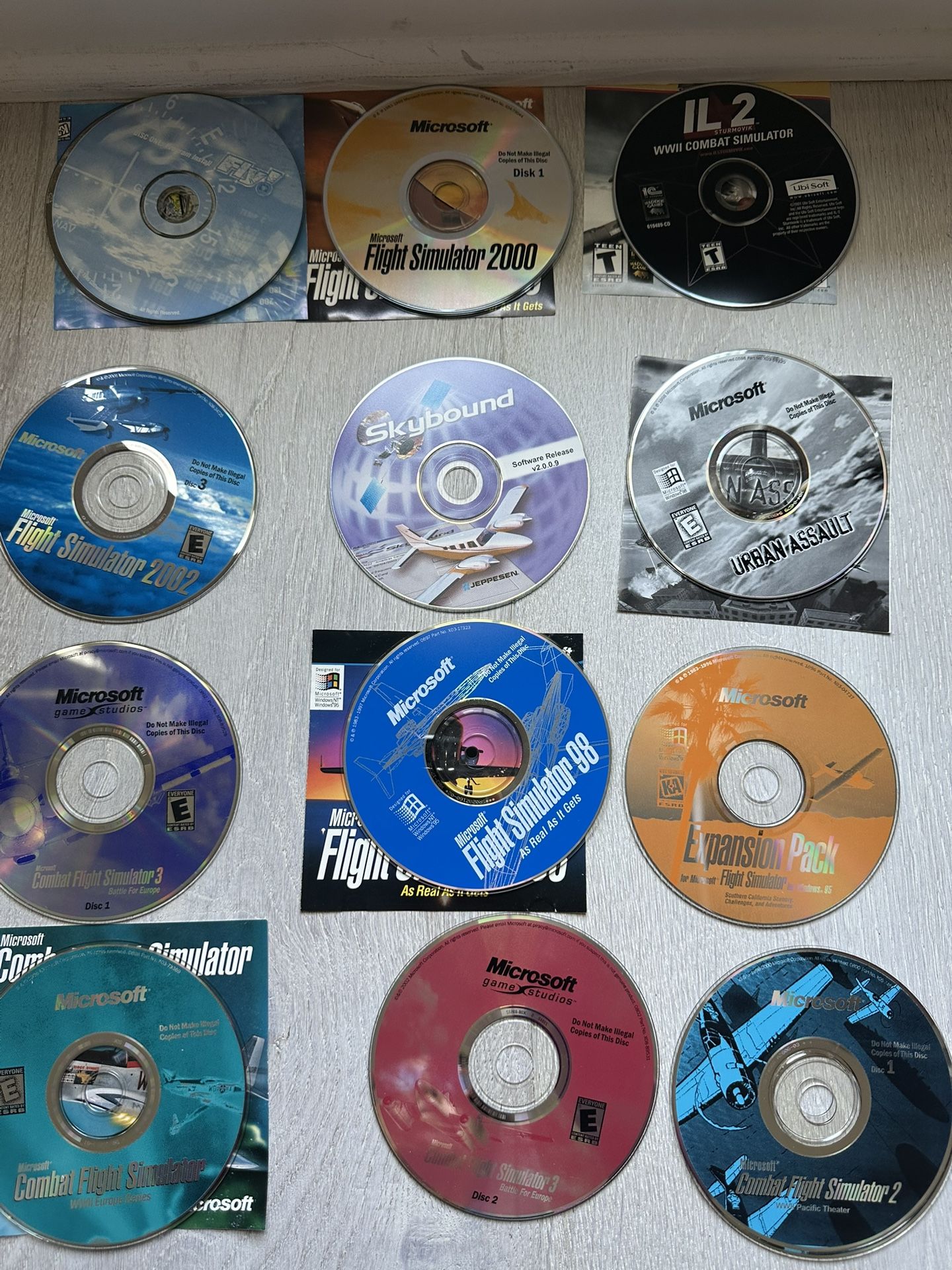 Flight Simulator Vintage PC Game Lot