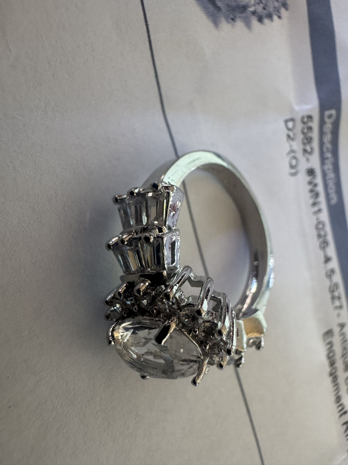 Antique Design 6.25ctw Diamonique Diamond 