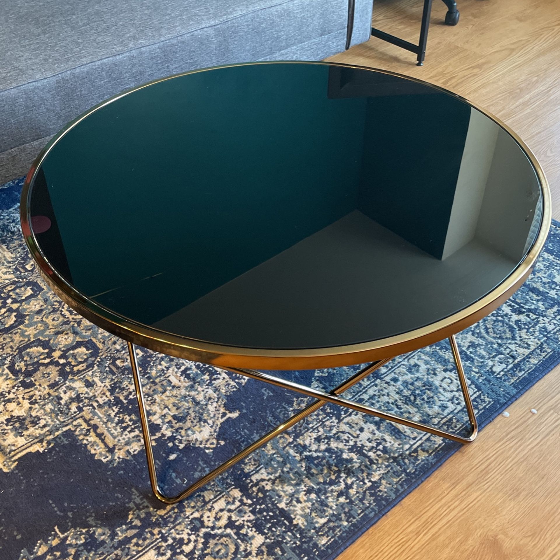 Abstract Glass Center Table
