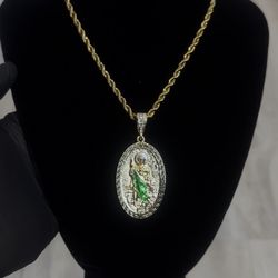 San Judas Pendant + Chain