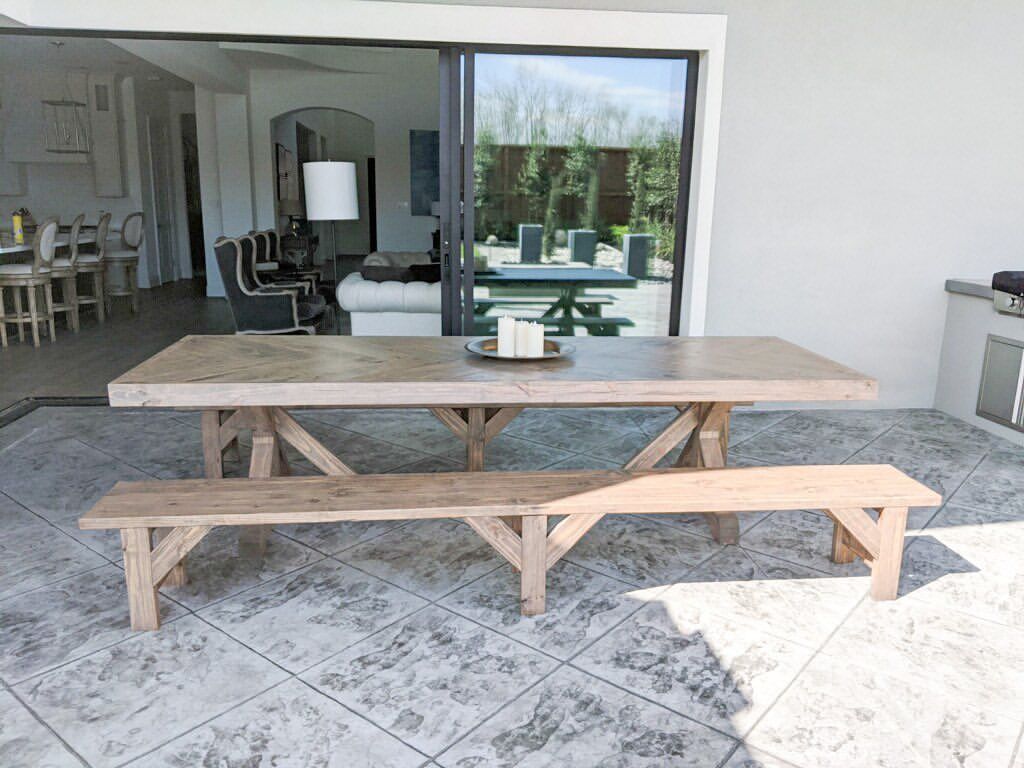 Custom Dining Table Farm House Farmhouse Modern Rustic Set Bench Restoration Hardware Breakfast Oval Table Solid Wood Custom Handcrafted Counter Bar