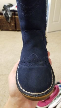 Carter navy riding boots 9c