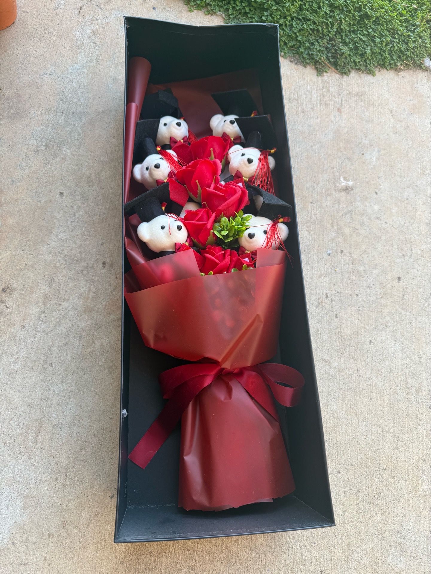 Graduation teddy bouquet