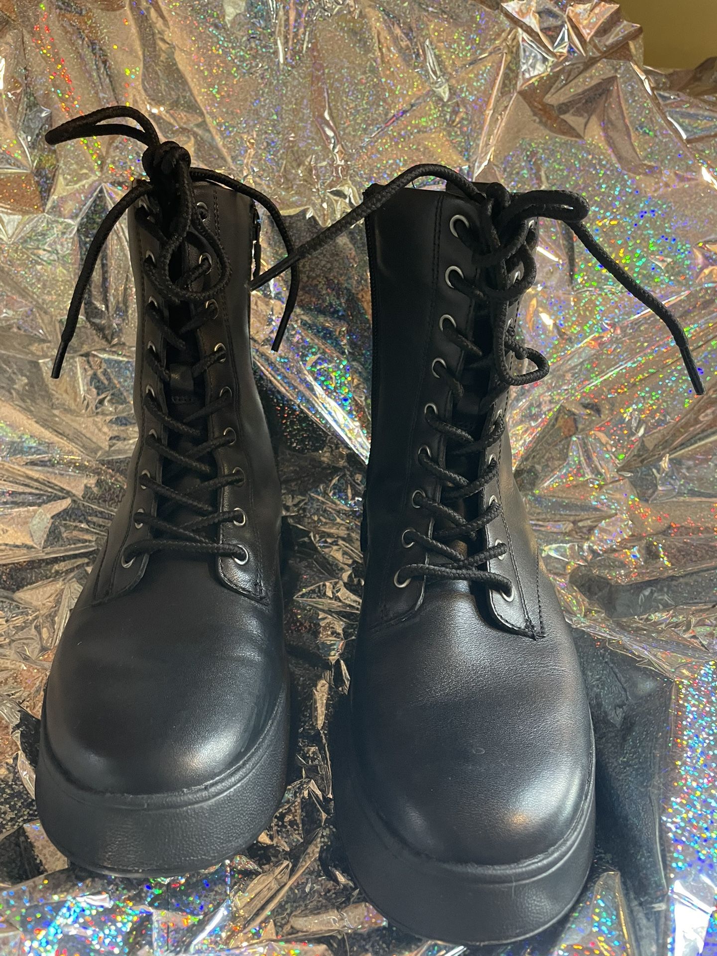 Fitflop F-mode Leather Boots Sz7.5