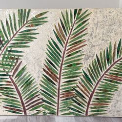 Tropical palm art frame